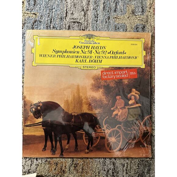 Karl Bohm Vienna Philharmonic Joseph Haydn Symphony 91 92 Oxford DGG 2530 524 - Picture 1 of 7